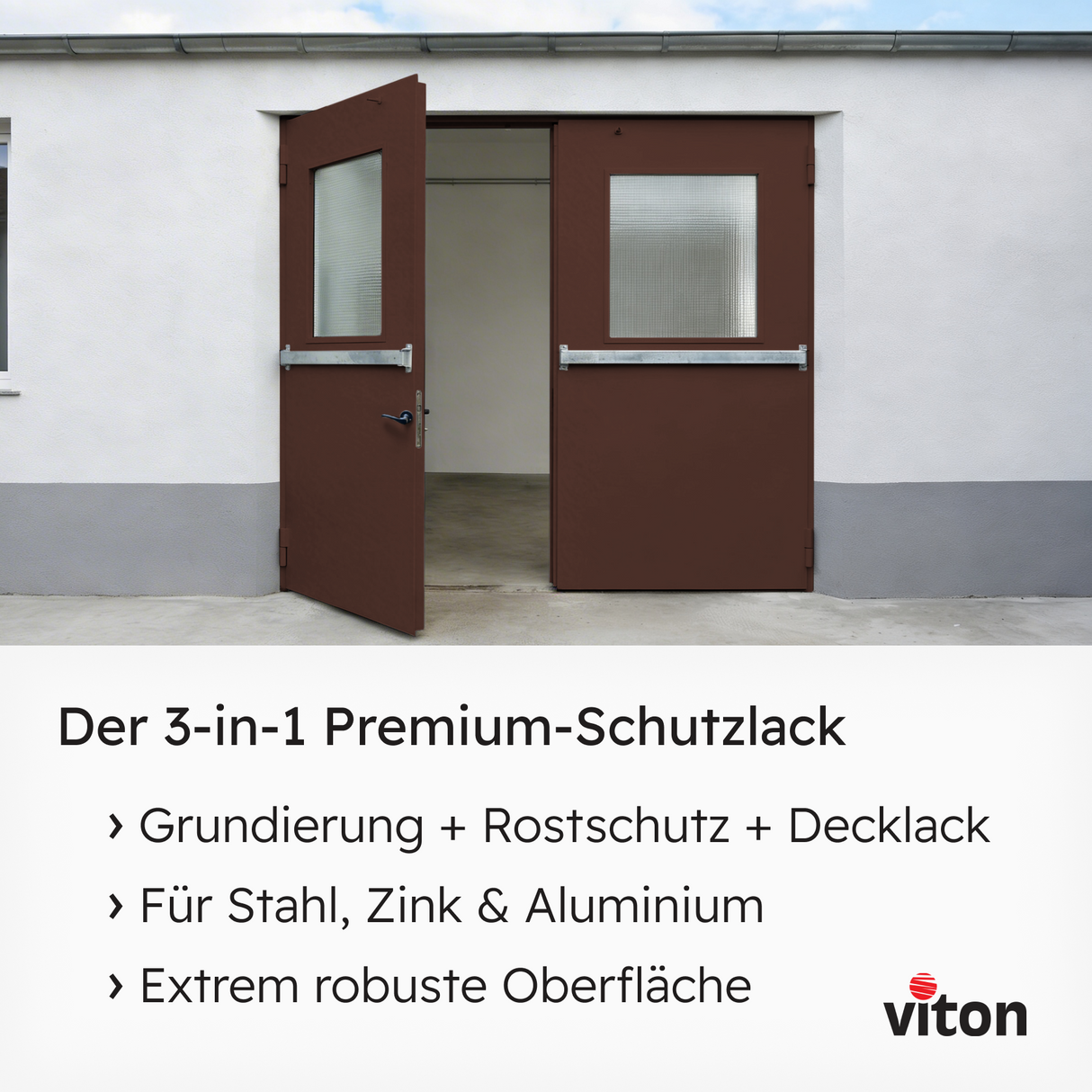 VITON Metallfarbe KE31: 3-in-1 inkl. Rostschutz & Grundierung