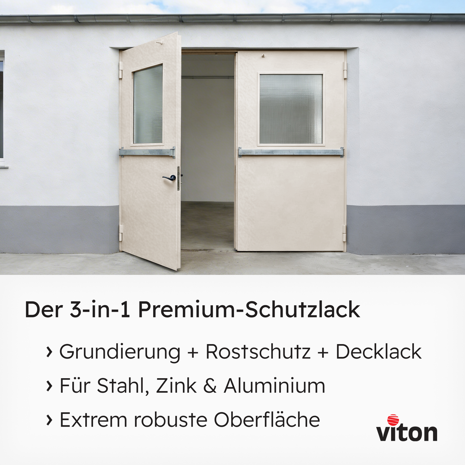 VITON Metallfarbe KE31: 3-in-1 inkl. Rostschutz & Grundierung