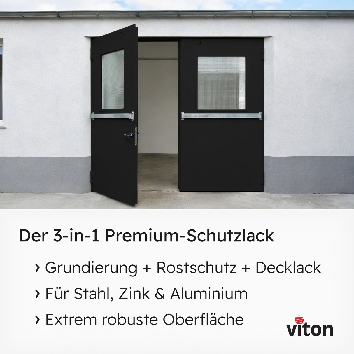 VITON Metallfarbe KE31: 3-in-1 inkl. Rostschutz & Grundierung