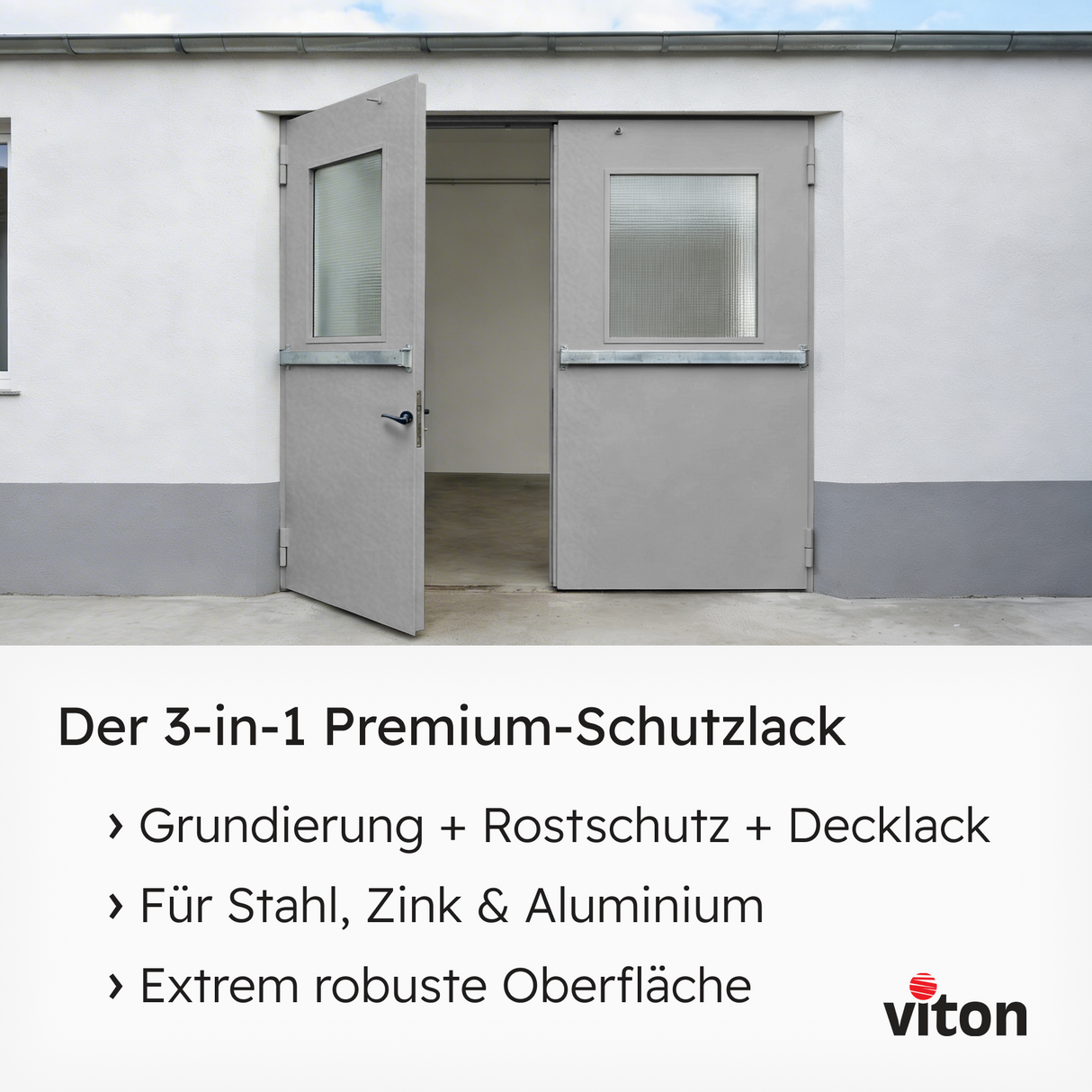 VITON Metallfarbe KE31: 3-in-1 inkl. Rostschutz & Grundierung