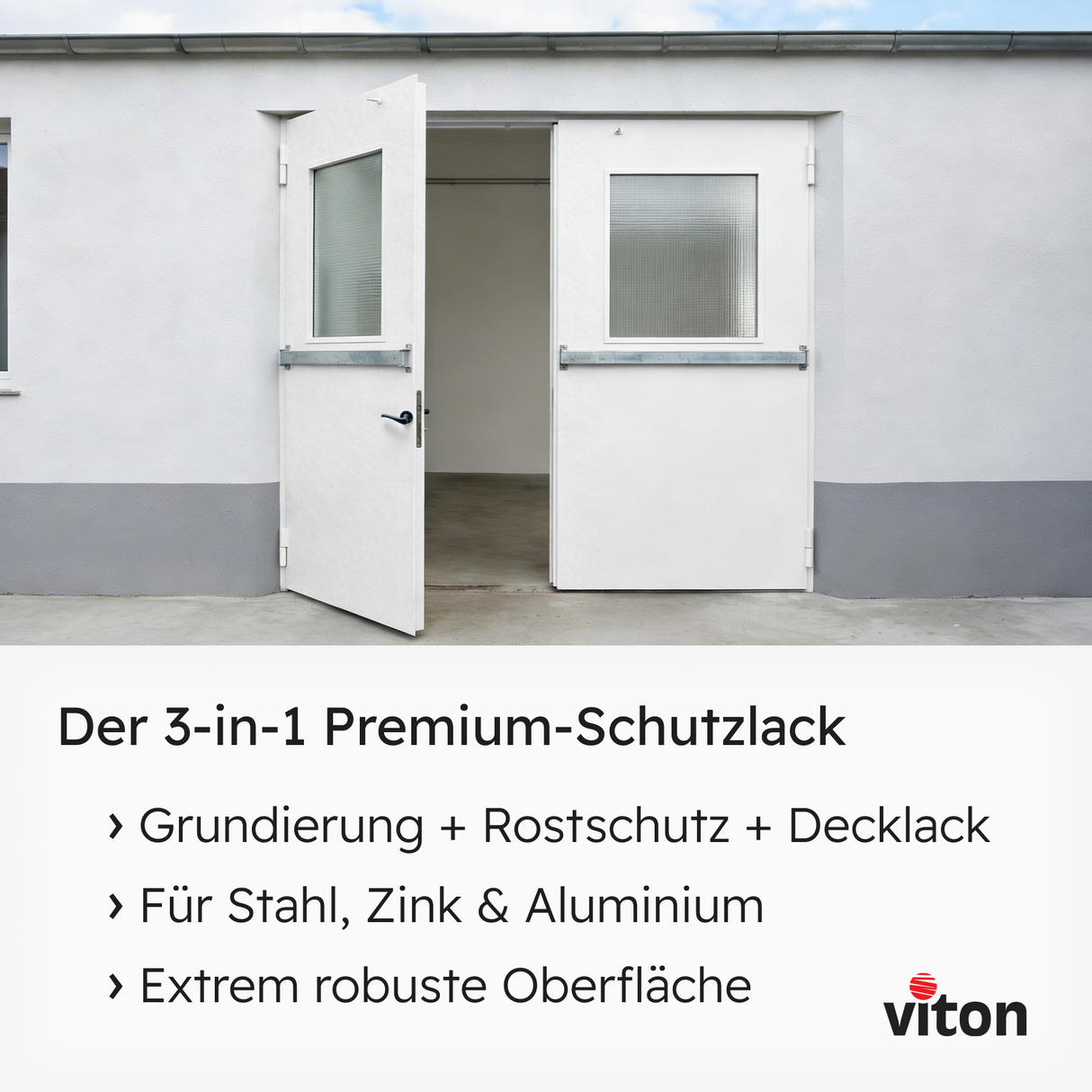 VITON Metallfarbe KE31: 3-in-1 inkl. Rostschutz & Grundierung