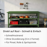 VITON Metallfarbe KE31: 3-in-1 inkl. Rostschutz & Grundierung