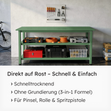 VITON Metallfarbe KE31: 3-in-1 inkl. Rostschutz & Grundierung
