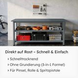 VITON Metallfarbe KE31: 3-in-1 inkl. Rostschutz & Grundierung
