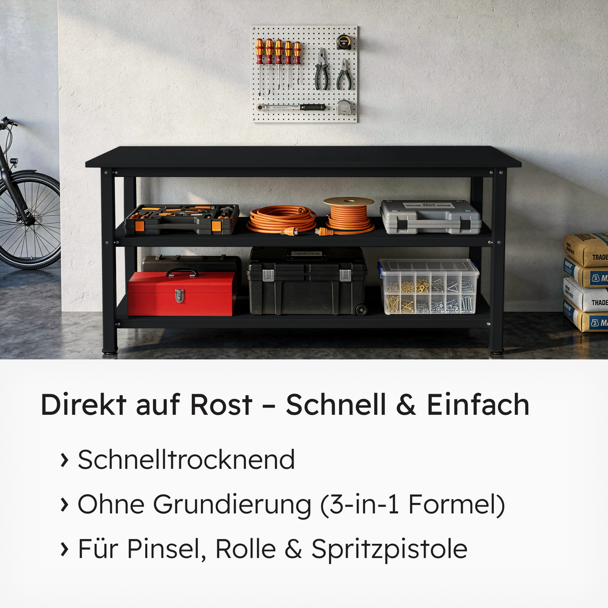 VITON Metallfarbe KE31: 3-in-1 inkl. Rostschutz & Grundierung