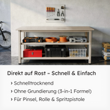 VITON Metallfarbe KE31: 3-in-1 inkl. Rostschutz & Grundierung