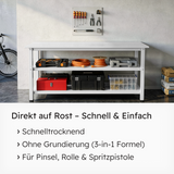 VITON Metallfarbe KE31: 3-in-1 inkl. Rostschutz & Grundierung