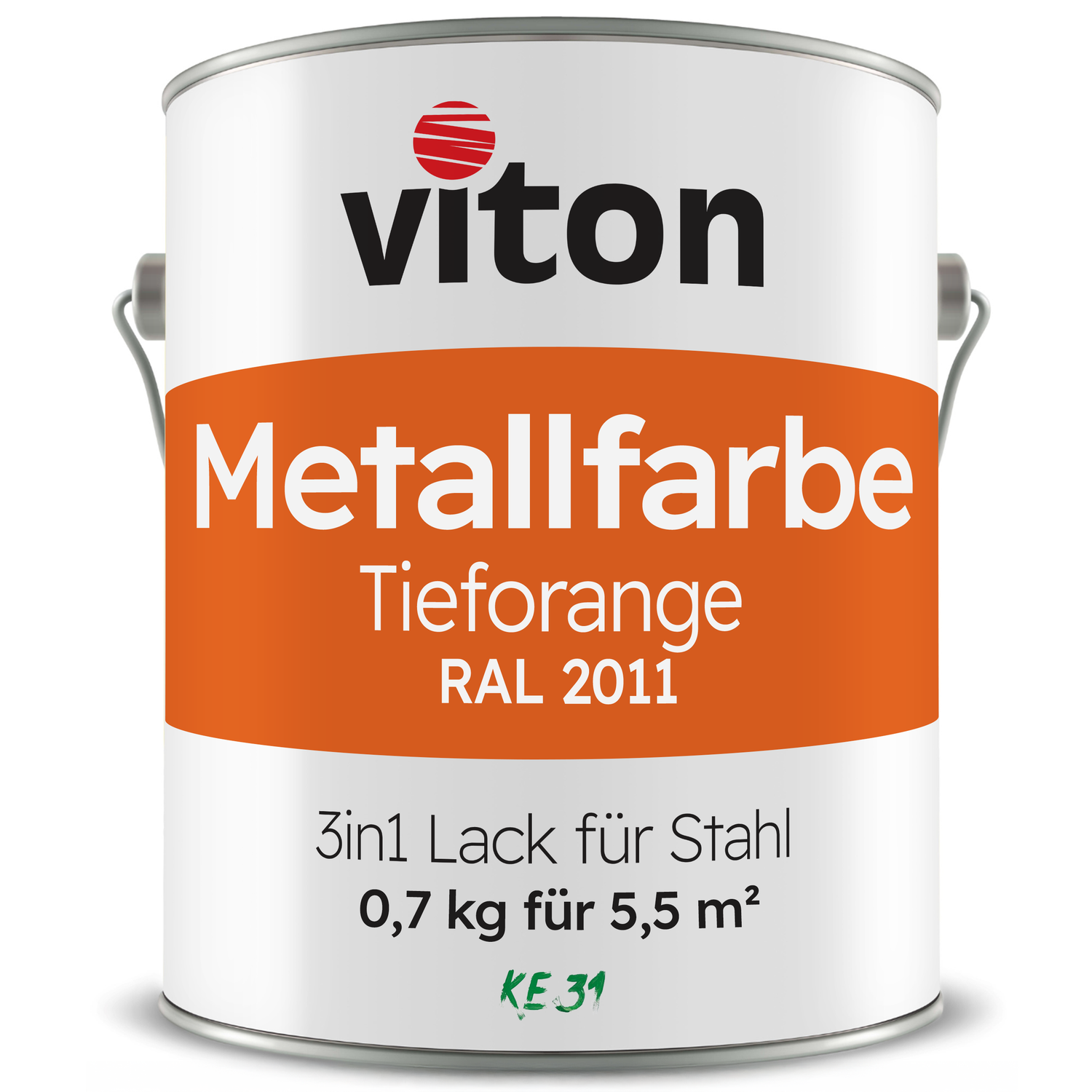 VITON Metallfarbe KE31: 3-in-1 inkl. Rostschutz & Grundierung