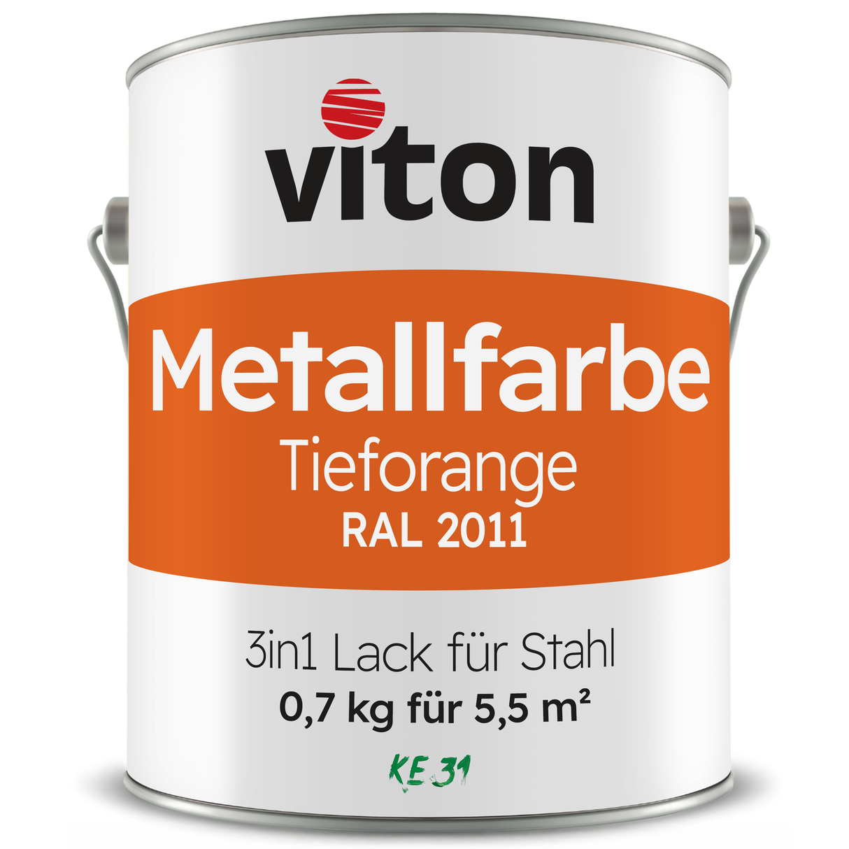 VITON Metallfarbe KE31: 3-in-1 inkl. Rostschutz & Grundierung
