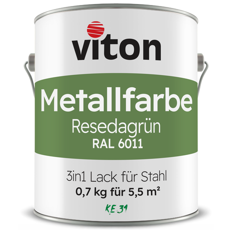 VITON Metallfarbe KE31: 3-in-1 inkl. Rostschutz & Grundierung