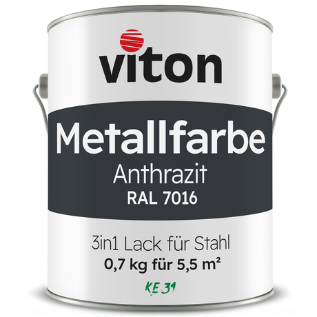 VITON Metallfarbe KE31: 3-in-1 inkl. Rostschutz & Grundierung