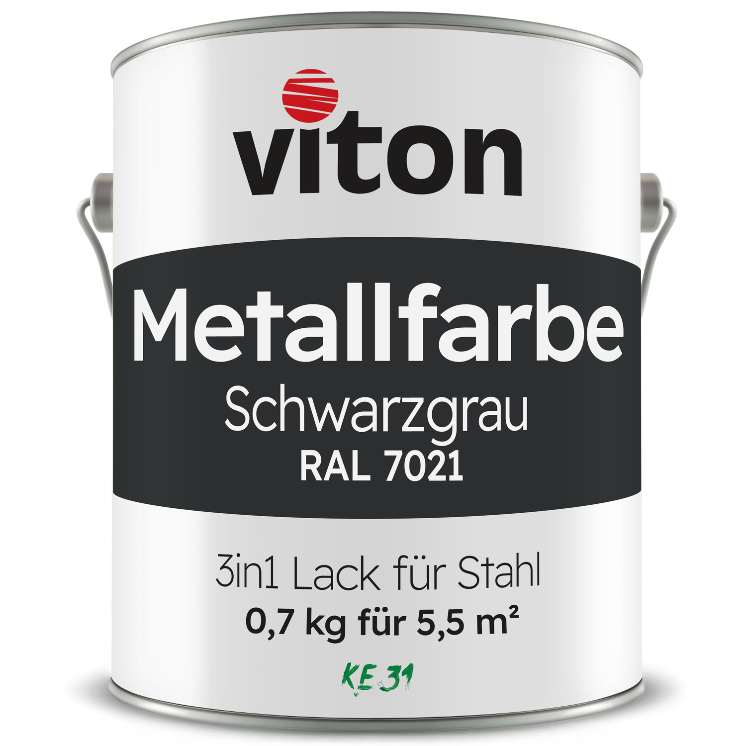 VITON Metallfarbe KE31: 3-in-1 inkl. Rostschutz & Grundierung