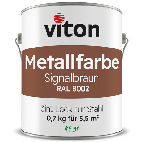 VITON Metallfarbe KE31: 3-in-1 inkl. Rostschutz & Grundierung