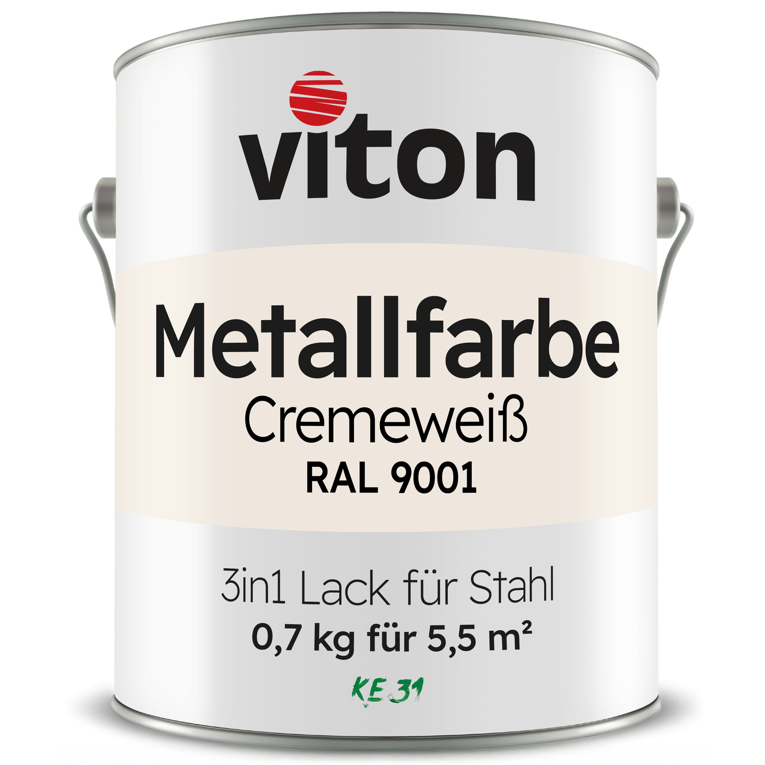 VITON Metallfarbe KE31: 3-in-1 inkl. Rostschutz & Grundierung