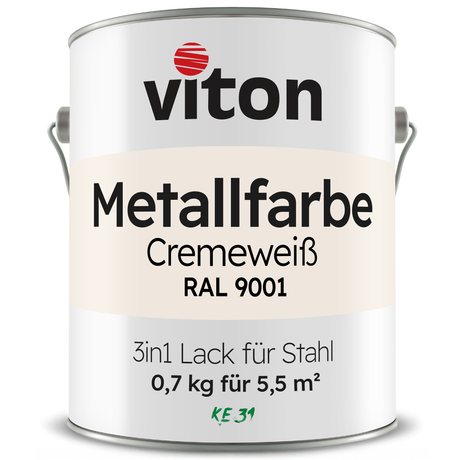 VITON Metallfarbe KE31: 3-in-1 inkl. Rostschutz & Grundierung
