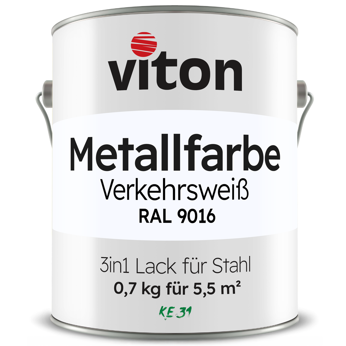 VITON Metallfarbe KE31: 3-in-1 inkl. Rostschutz & Grundierung