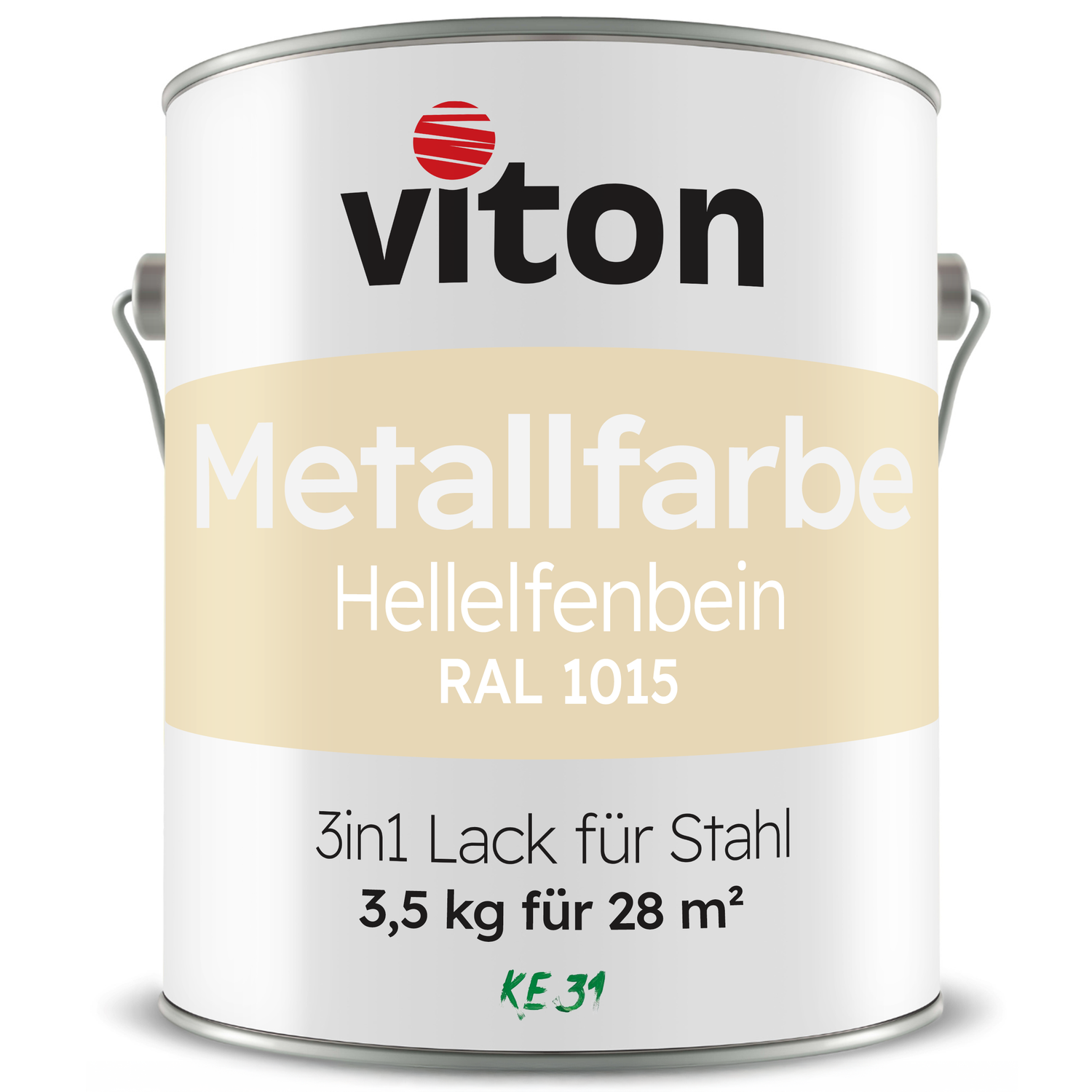 VITON Metallfarbe KE31: 3-in-1 inkl. Rostschutz & Grundierung