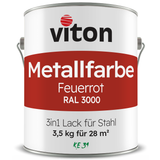 VITON Metallfarbe KE31: 3-in-1 inkl. Rostschutz & Grundierung