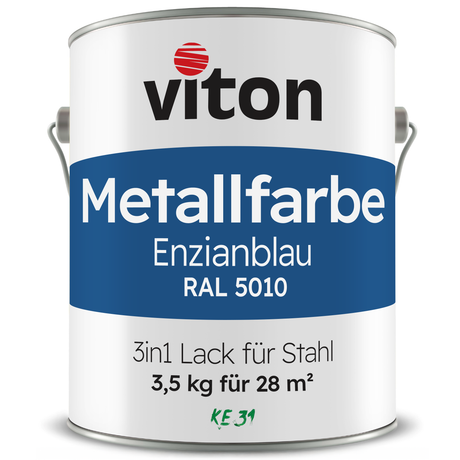 VITON Metallfarbe KE31: 3-in-1 inkl. Rostschutz & Grundierung