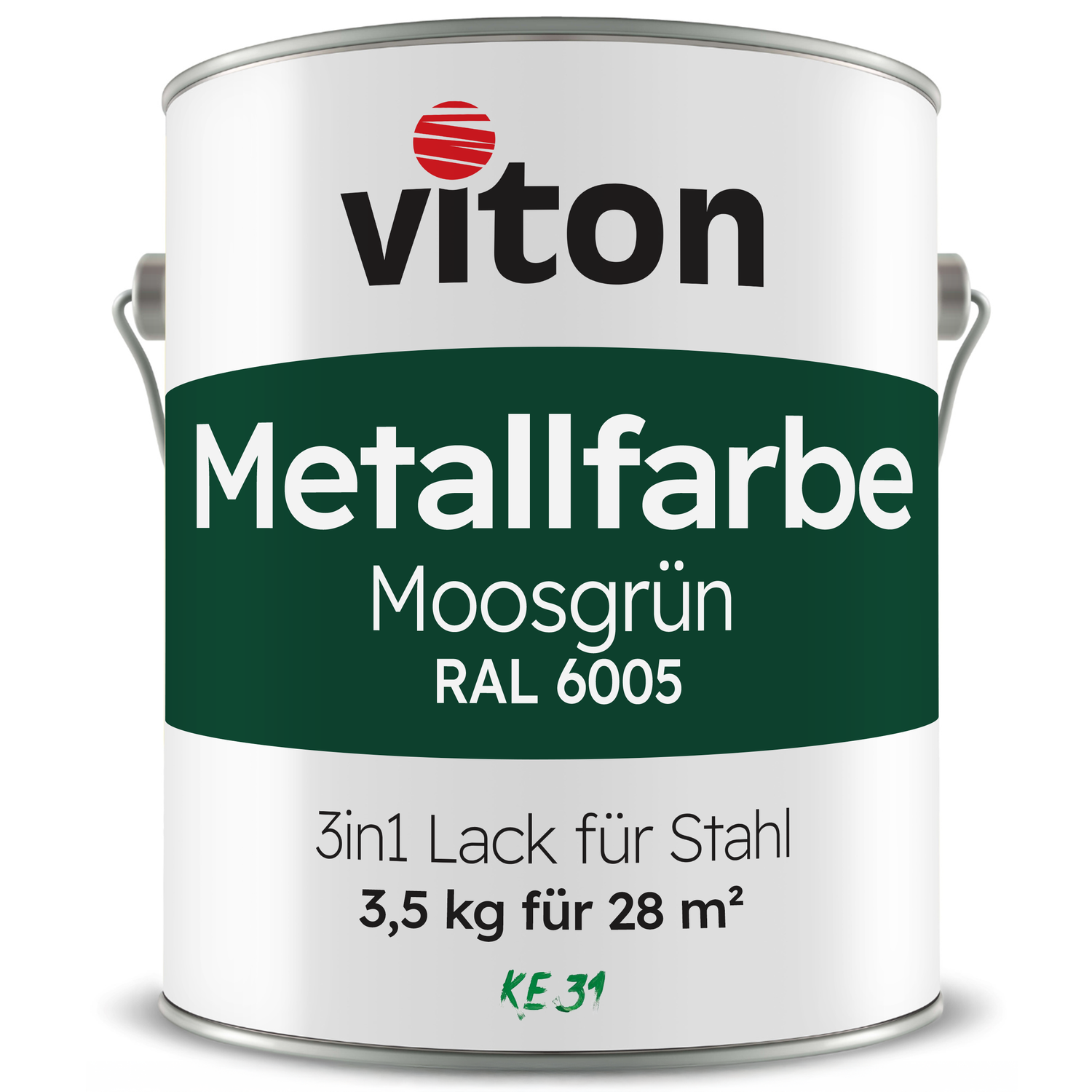 VITON Metallfarbe KE31: 3-in-1 inkl. Rostschutz & Grundierung