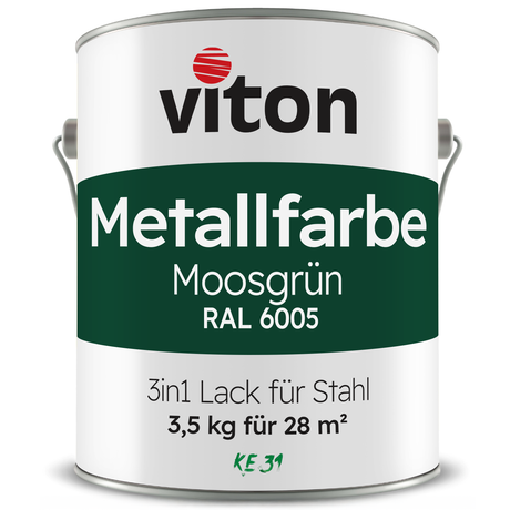 VITON Metallfarbe KE31: 3-in-1 inkl. Rostschutz & Grundierung