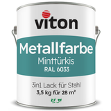 VITON Metallfarbe KE31: 3-in-1 inkl. Rostschutz & Grundierung