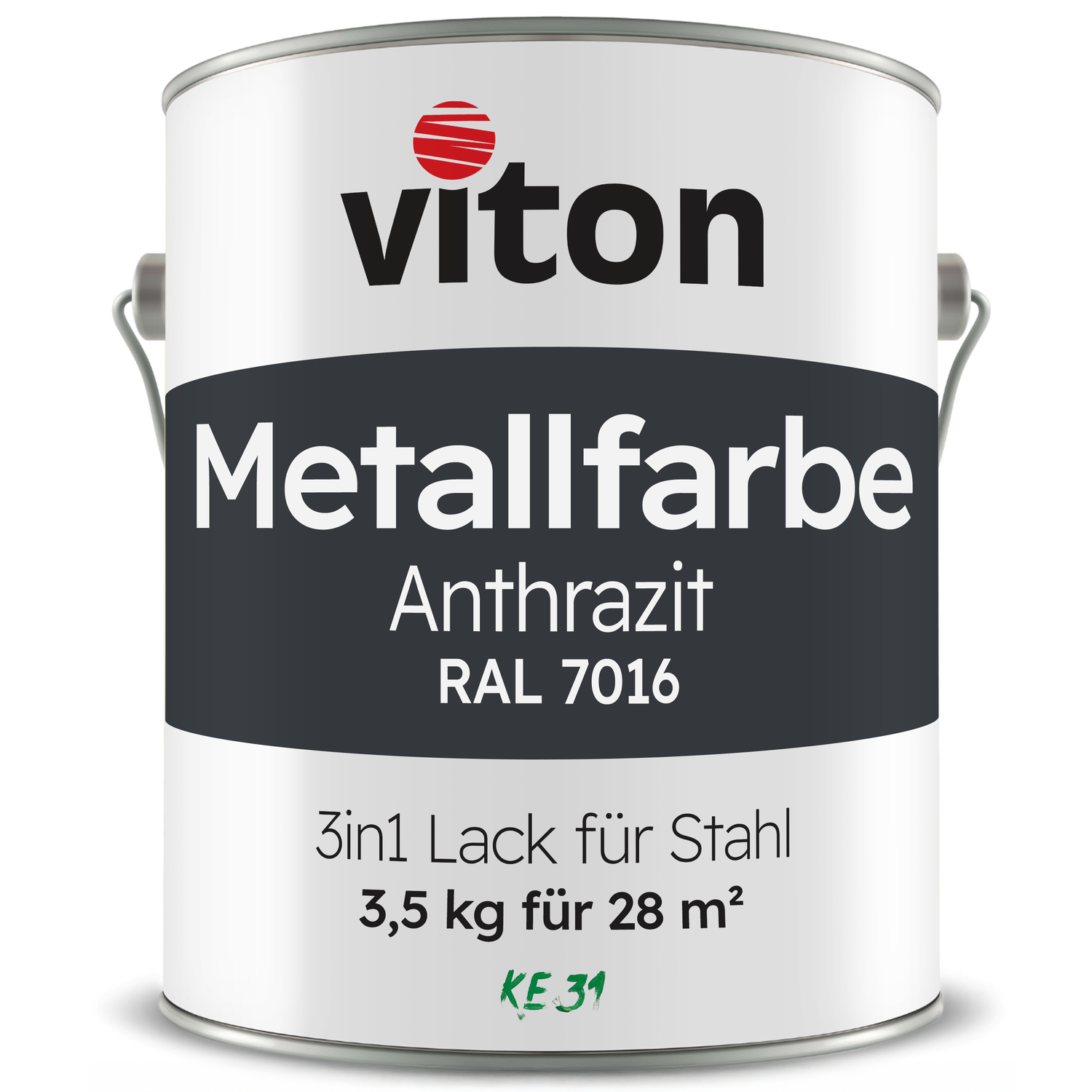 VITON Metallfarbe KE31: 3-in-1 inkl. Rostschutz & Grundierung