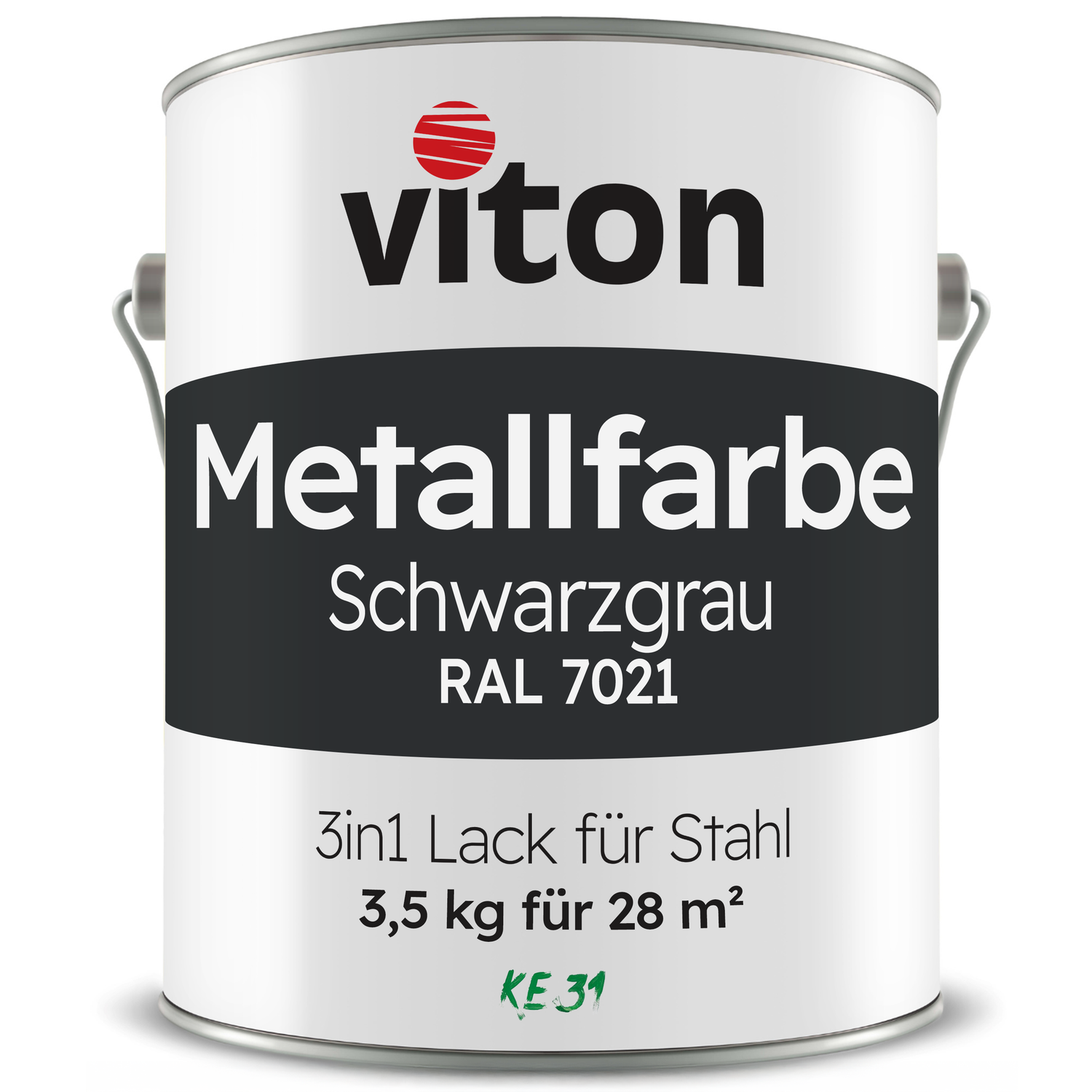VITON Metallfarbe KE31: 3-in-1 inkl. Rostschutz & Grundierung
