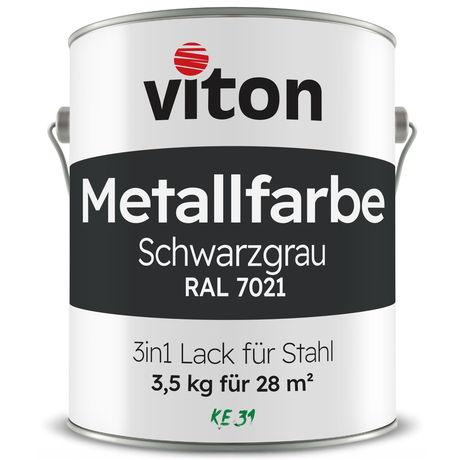 VITON Metallfarbe KE31: 3-in-1 inkl. Rostschutz & Grundierung