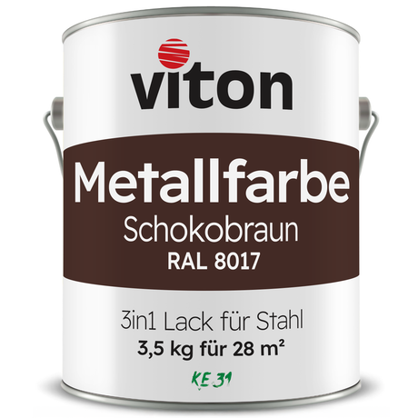 VITON Metallfarbe KE31: 3-in-1 inkl. Rostschutz & Grundierung