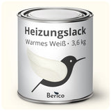 Berico Heizkörperlack - Die Heizungsfarbe auch für Kupferrohre - Warmes Weiss 0.7 kg - Berico Farben