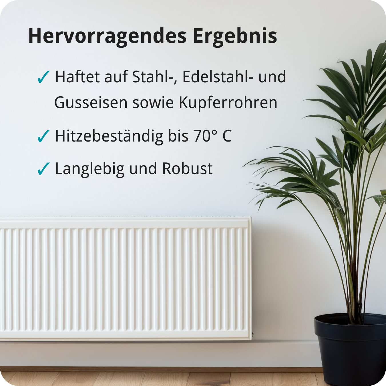 Berico Heizkörperlack - Die Heizungsfarbe auch für Kupferrohre - Warmes Weiss / Reinweiss 0.7 kg - Berico Farben