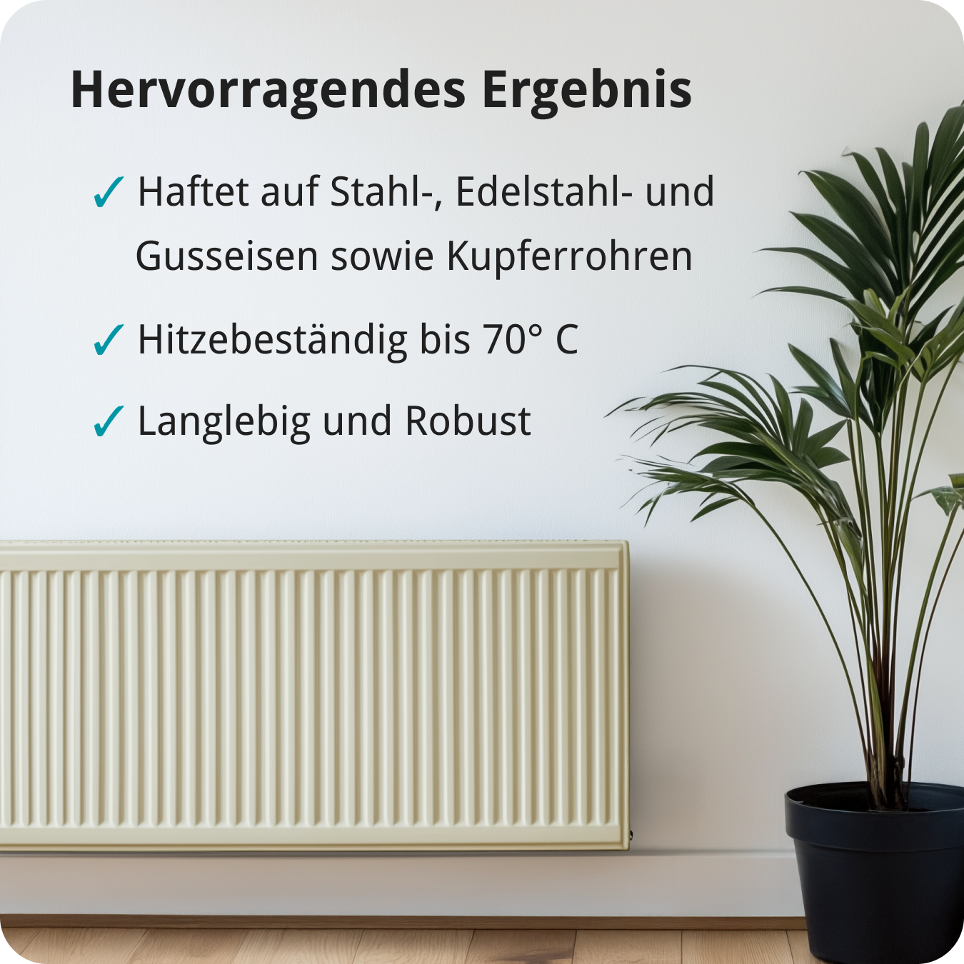 Berico Heizkörperlack - Die Heizungsfarbe auch für Kupferrohre - Warmes Weiss / Reinweiss 0.7 kg - Berico Farben