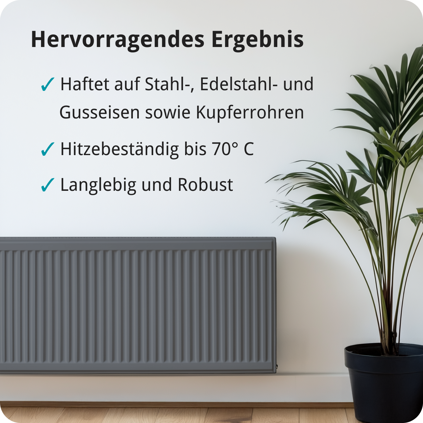 Berico Heizkörperlack - Die Heizungsfarbe auch für Kupferrohre - Warmes Weiss / Reinweiss 0.7 kg - Berico Farben