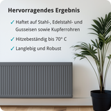 Berico Heizkörperlack - Die Heizungsfarbe auch für Kupferrohre - Warmes Weiss / Reinweiss 0.7 kg - Berico Farben