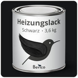 Berico Heizkörperlack - Die Heizungsfarbe auch für Kupferrohre - Weiß 0.7 kg - Berico Farben