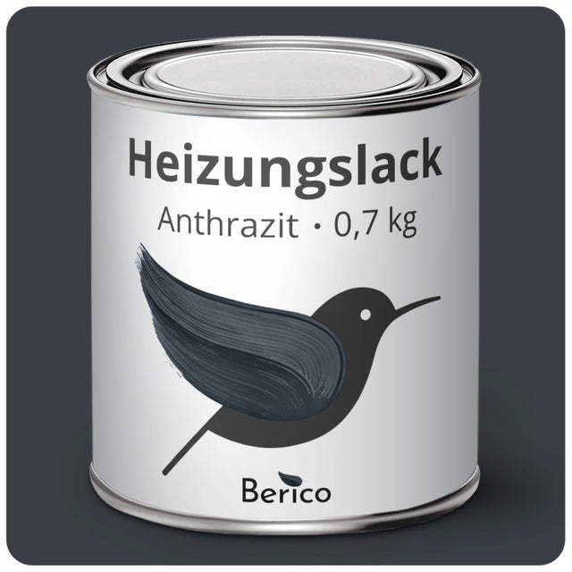 Berico Heizkörperlack - Die Heizungsfarbe auch für Kupferrohre - Weiß 0.7 kg - Berico Farben