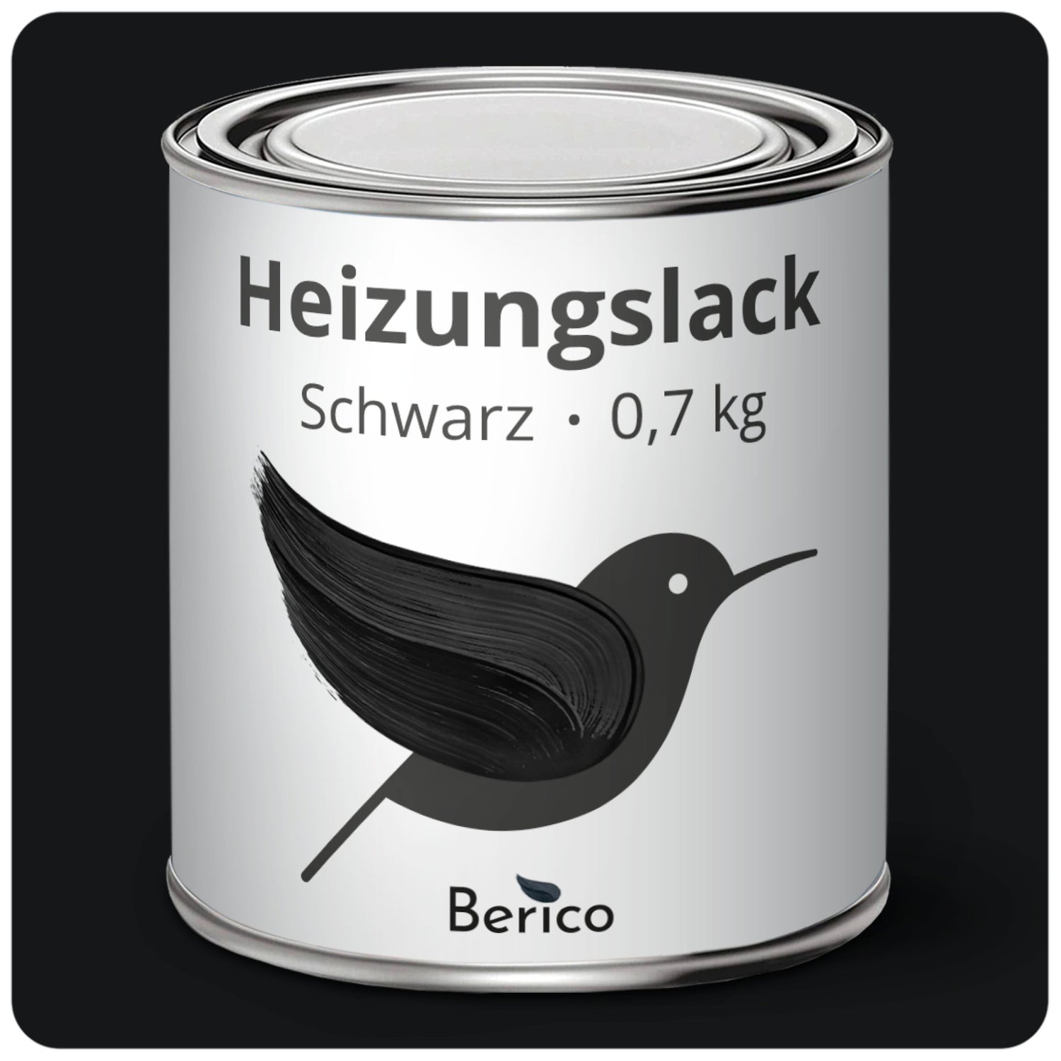 Berico Heizkörperlack - Die Heizungsfarbe auch für Kupferrohre - Weiß 0.7 kg - Berico Farben