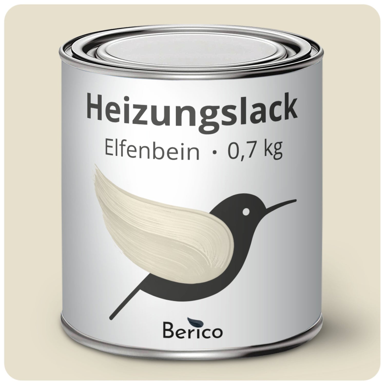 Berico Heizkörperlack - Die Heizungsfarbe auch für Kupferrohre - Weiß 0.7 kg - Berico Farben
