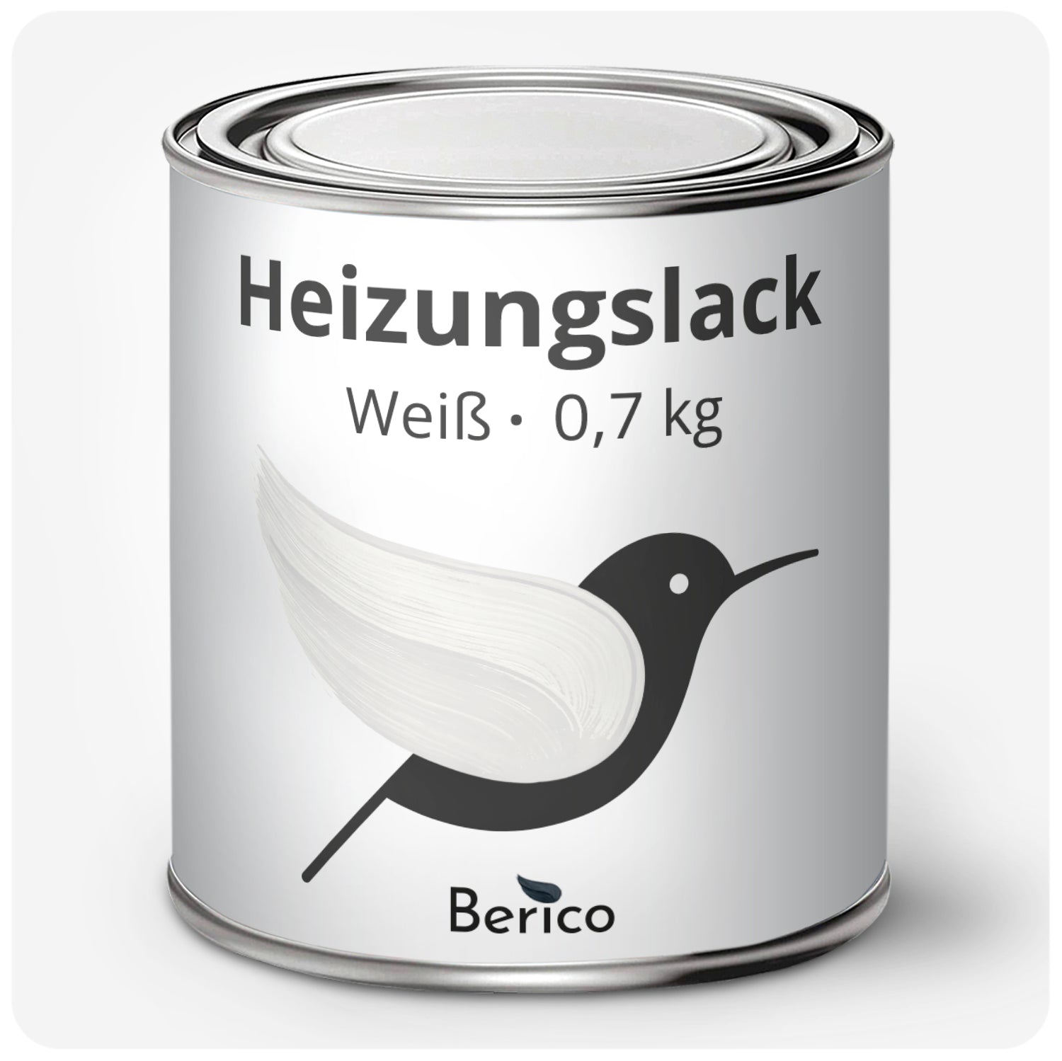 Berico Heizkörperlack - Die Heizungsfarbe auch für Kupferrohre - Weiß 0.7 kg - Berico Farben