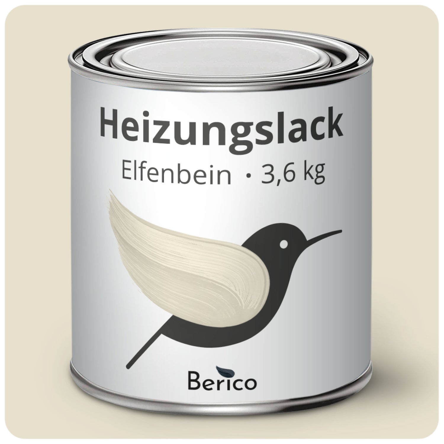 Berico Heizkörperlack - Die Heizungsfarbe auch für Kupferrohre - Weiß 0.7 kg - Berico Farben