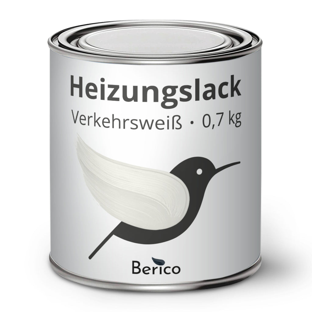 Berico Heizkörperlack - Die Heizungsfarbe auch für Kupferrohre - Weiß 0.7 kg - Berico Farben