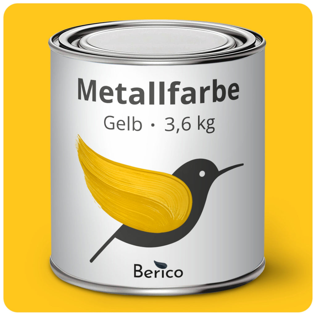 BERICO Metallfarbe: geruchsarmer und stark haftender 3-in-1 Lack - Schwedenrot 0.7 Kg - Berico Farben