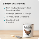 Berico Holzfarbe: 4-in-1 Holzlack für Innen und Außen