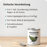 Berico Holzfarbe: 4-in-1 Holzlack für Innen und Außen