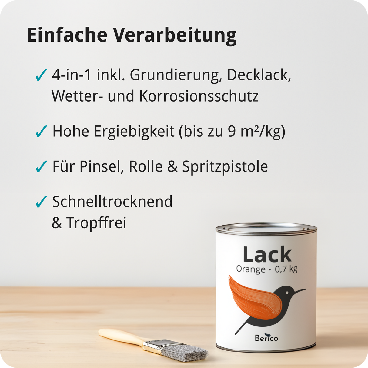 BERICO Lack: Der wasserbasierte Acryllack für dein Projekt