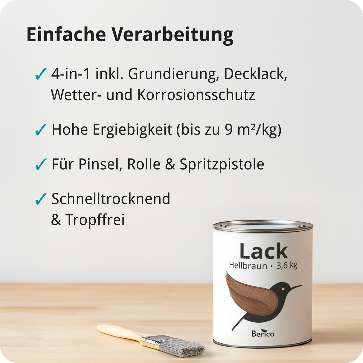 BERICO Lack: Der wasserbasierte Acryllack für dein Projekt