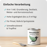 BERICO Metallfarbe: geruchsarmer und stark haftender 4-in-1 Lack