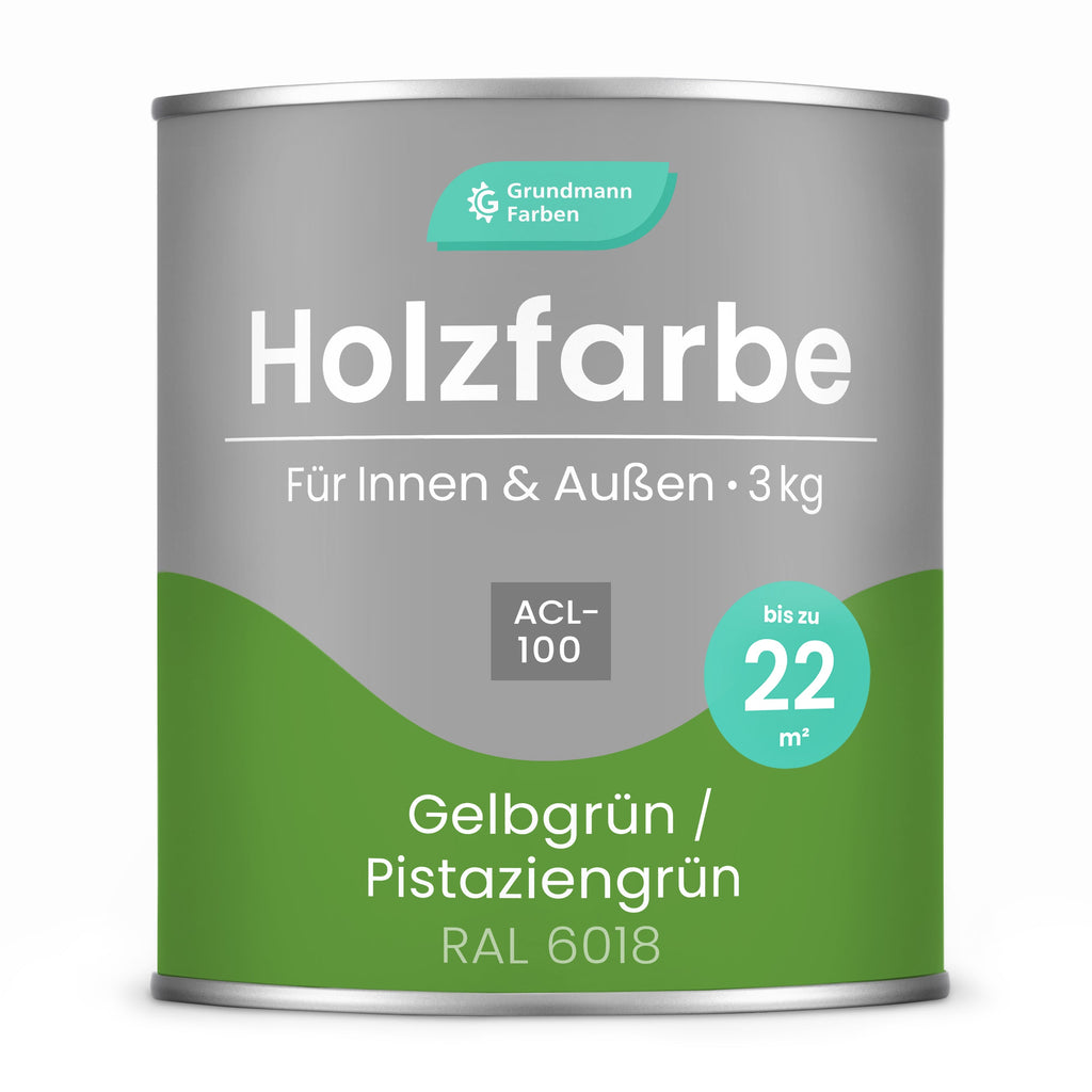 GRUNDMANN Holzfarbe & Wetterschutzfarbe: 3 - in - 1 Holzanstrich inkl. Grundierung - RAL 9002 – Grauweiß 0.7 Kg - Berico Farben