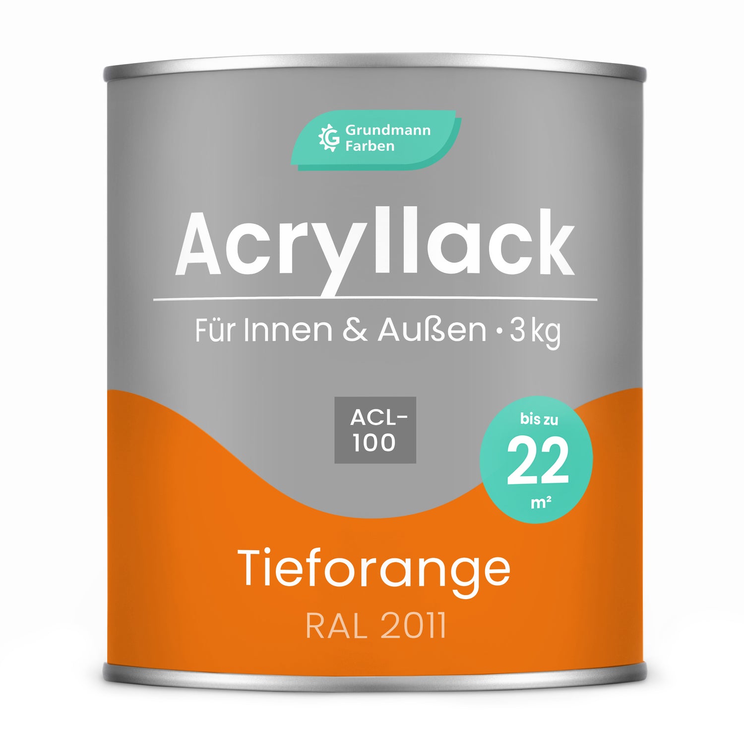 GRUNDMANN Acryllack: Premium 4-in-1 Lack, Buntlack und Möbelfarbe